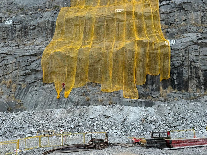 Rockfall Protection Net Installation